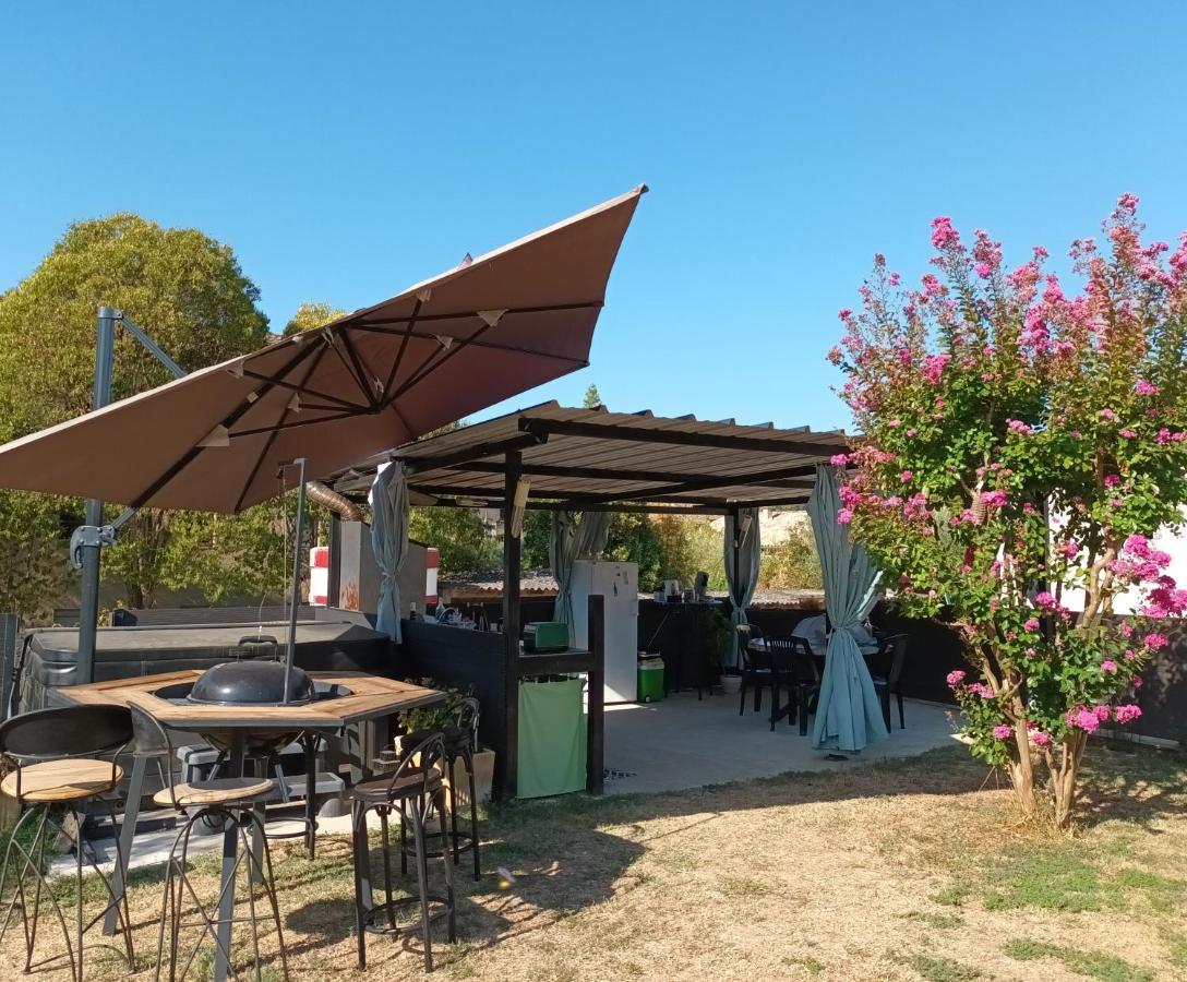 Chambres D'Hotes & Jacuzzi - A L'Ombre Des Amandiers Saint-Martin-dʼArdèche 외부 사진