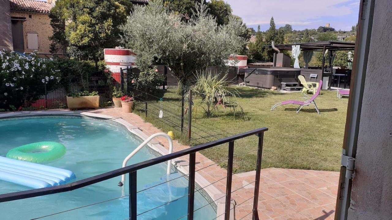 Chambres D'Hotes & Jacuzzi - A L'Ombre Des Amandiers Saint-Martin-dʼArdèche 외부 사진