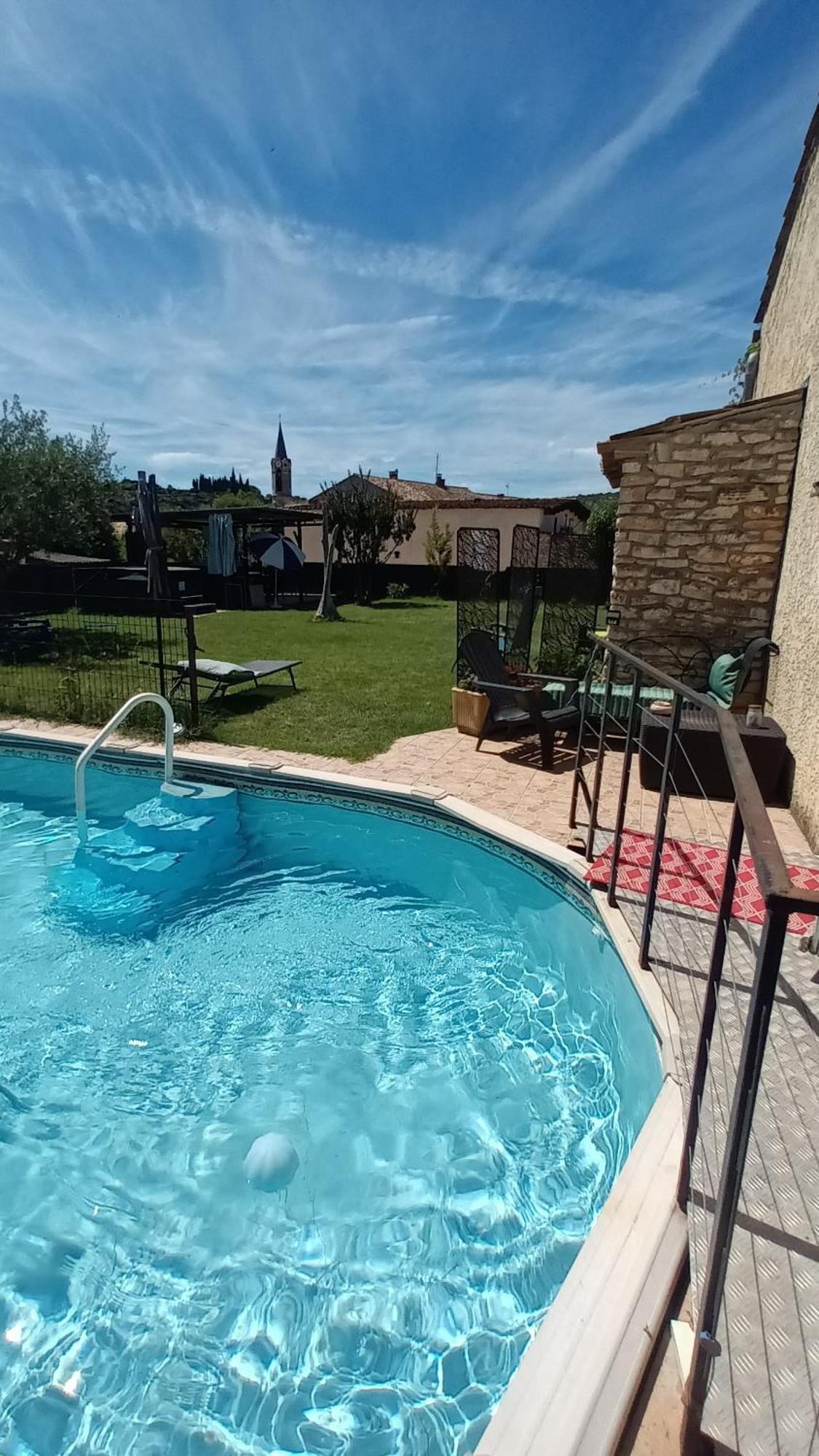 Chambres D'Hotes & Jacuzzi - A L'Ombre Des Amandiers Saint-Martin-dʼArdèche 외부 사진